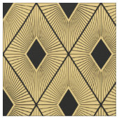 Zwart en Goud Art Deco Stijl Stof (Close Up)