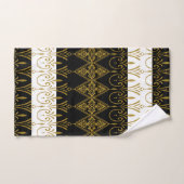Zwart en goud bad handdoek (Handdoek)