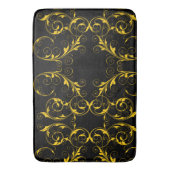 Zwart en goud badmat (Voorkant Verticaal)