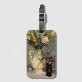 Zwart en goud bagagelabel (Voorkant (verticaal))