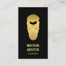 Zwart en goud Barber Skull Barbershop