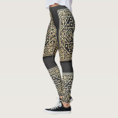  zwart en goud barokke Leggings (Links)