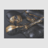 Zwart en goud Beauty10 Tissuepapier (Voorkant)