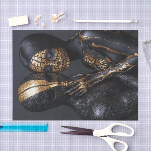 Zwart en goud Beauty10 Tissuepapier (Craft)