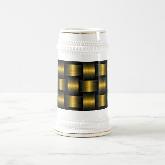Zwart en Goud Bier Stein Bierpul (Center)