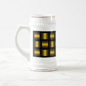 Zwart en Goud Bier Stein Bierpul (Links)