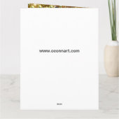 Zwart en goud bling zoet zestien bedankkaart (Achterkant)