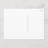 Zwart en Goud Bloemen Save the Date Aankondigingskaart (Achterkant)