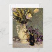 Zwart en goud briefkaart (Voorkant / Achterkant)