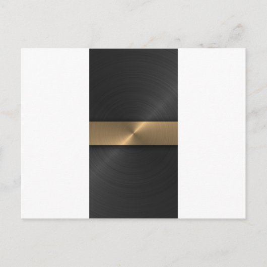 Zwart en goud briefkaart (Voorkant)