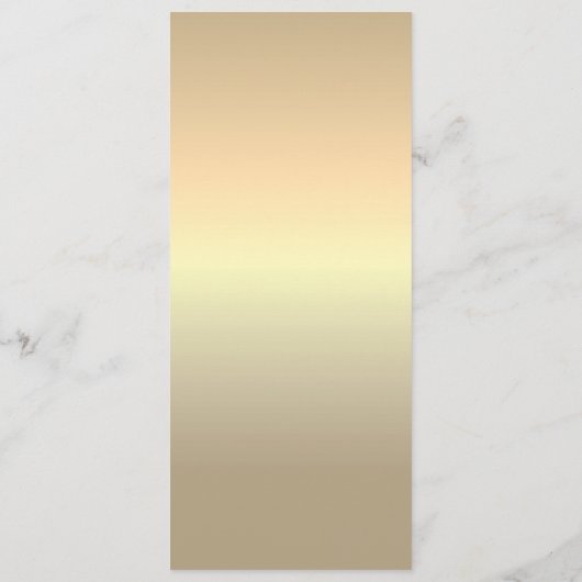 zwart en goud bruiloft diner menu (Achterkant)