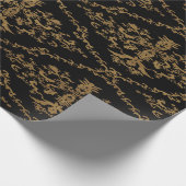 Zwart en goud cadeaupapier (Hoek)