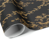 Zwart en goud cadeaupapier (Rol Hoek)