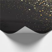 Zwart en goud cadeaupapier (Hoek)
