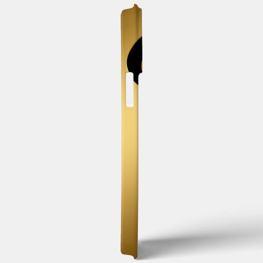 Zwart en goud Case-Mate iPhone case (Achterkant / Rechts)