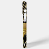 Zwart en goud Case-Mate iPhone case (Achterkant / Links)