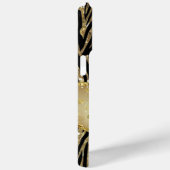 Zwart en goud Case-Mate iPhone case (Achterkant / Rechts)
