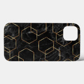 Zwart en goud Case-Mate iPhone Hoesje (Achterkant (horizontaal))
