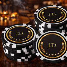 Zwart en Goud Casino Thema Pokerfeest