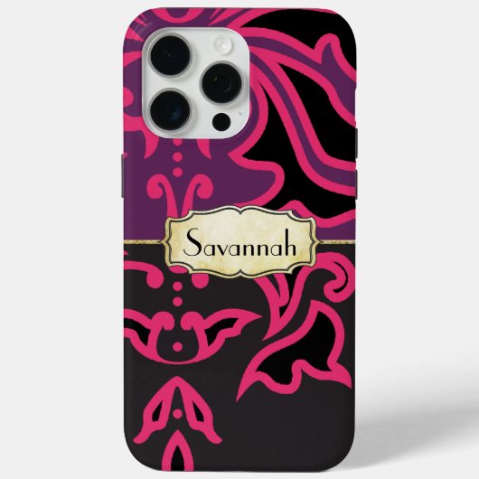 Zwart en Goud Celestial Star Pattern Case-Mate iPhone Case (Achterkant)