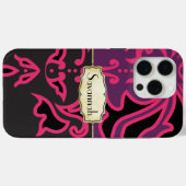 Zwart en Goud Celestial Star Pattern Case-Mate iPhone Case (Achterkant (horizontaal))