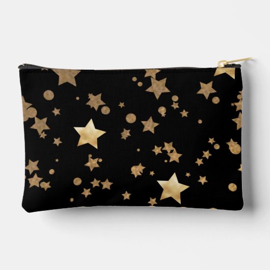 Zwart en Goud Celestial Stars en Polka Dots Etui (Achterkant)
