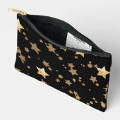 Zwart en Goud Celestial Stars en Polka Dots Etui (Open)