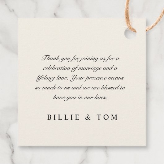 Zwart en Goud Checkerboard Grens Bruiloft Bedankjes Labels (Achterkant)