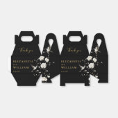 Zwart en goud Chinoiserie bruiloft Dank u Bedankdoosjes (Uitgevouwen)