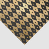 Zwart en Goud Circus Serie Design 10 Tissuepapier (Detail)