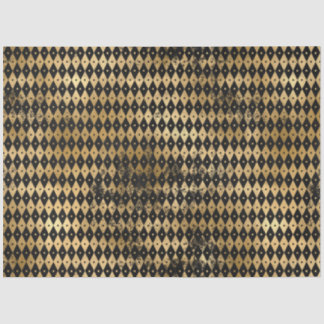 Zwart en Goud Circus Serie Design 10 Tissuepapier