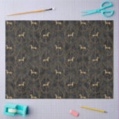 Zwart en Goud Circus Serie Design 11 Tissuepapier (Craft)