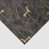 Zwart en Goud Circus Serie Design 11 Tissuepapier (Detail)