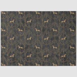 Zwart en Goud Circus Serie Design 11 Tissuepapier
