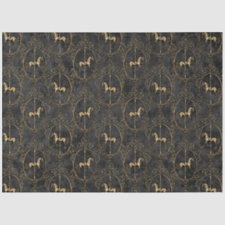 Zwart en Goud Circus Serie Design 11 Tissuepapier