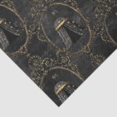 Zwart en Goud Circus Serie Design 12 Tissuepapier (Detail)