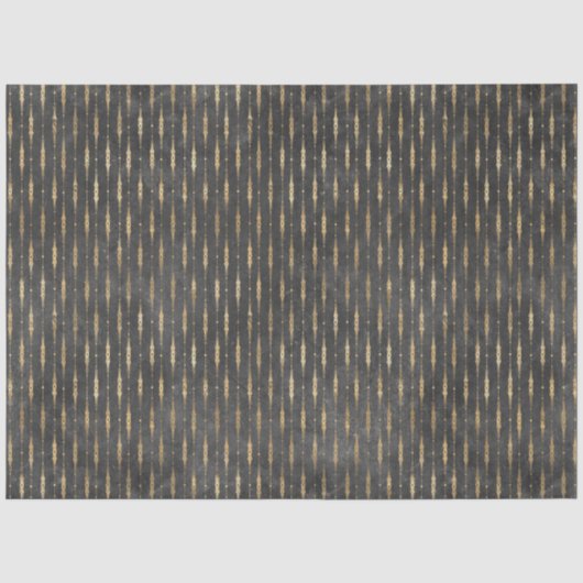 Zwart en Goud Circus Serie Design 13 Tissuepapier (Voorkant)
