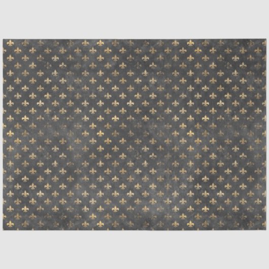 Zwart en Goud Circus Serie Design 16 Tissuepapier (Voorkant)
