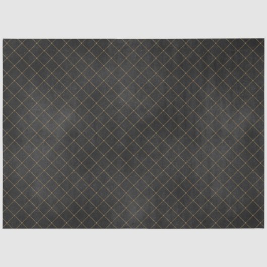 Zwart en Goud Circus Serie Design 19 Tissuepapier (Voorkant)