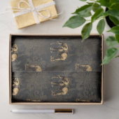 Zwart en Goud Circus Serie Design 2 Tissuepapier (Geschenk)