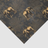 Zwart en Goud Circus Serie Design 2 Tissuepapier (Detail)
