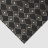 Zwart en Goud Circus Serie Design 8 Tissuepapier (Detail)