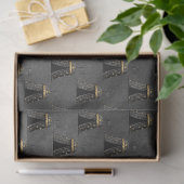 Zwart en Goud Circus Serie Ontwerp 1 Tissuepapier (Geschenk)