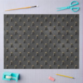 Zwart en Goud Circus Serie Ontwerp 1 Tissuepapier (Craft)
