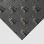 Zwart en Goud Circus Serie Ontwerp 1 Tissuepapier (Detail)