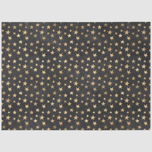 Zwart en Goud Circus Serie Ontwerp 7 Tissuepapier (Voorkant)