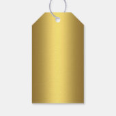 Zwart en Goud Confetti 50e Jubileum Gift Labels Cadeaulabel (Achterkant)