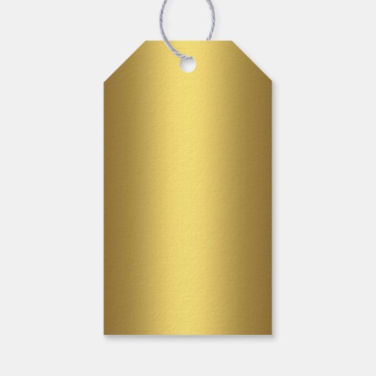 Zwart en Goud Confetti 50e Jubileum Gift Labels Cadeaulabel (Achterkant)