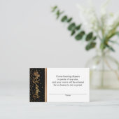 Zwart en Goud Confetti Luier Raffle Ticket Kaarten (Staand voorkant)