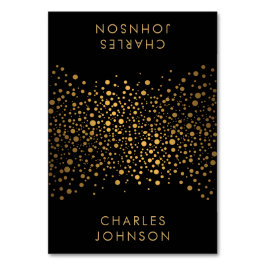 Zwart en Goud Confetti Stippen | Kaarten plaatsen